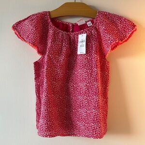 Girls' Pink Patterned Top